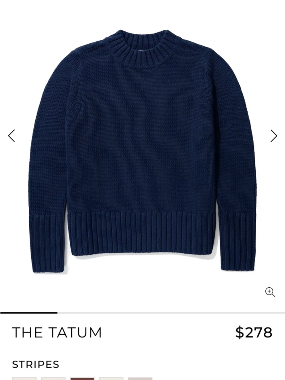Kule Tatum Crewneck Sweater - Navy